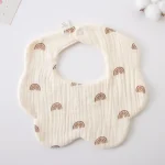 Newborn Bibs Burp Cloths For Baby Girls Boys Infants Cotton Saliva Towel Toddler Feeding Drool Bib Thickened Burp Cloths New - Image 12