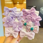 10 Pcs/Set New Baby Girl Cute Colors Flower Hair Bands Ponytail Holder children Soft Scrunchies Rubber Kids Hair Accessories - Image 9