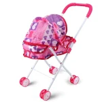 Trendy Plastic + Metal Dolls Pram Iron Support Frame Play Game Kids House Accessories Role Play Baby Stroller Little Girls Boys - Image 10