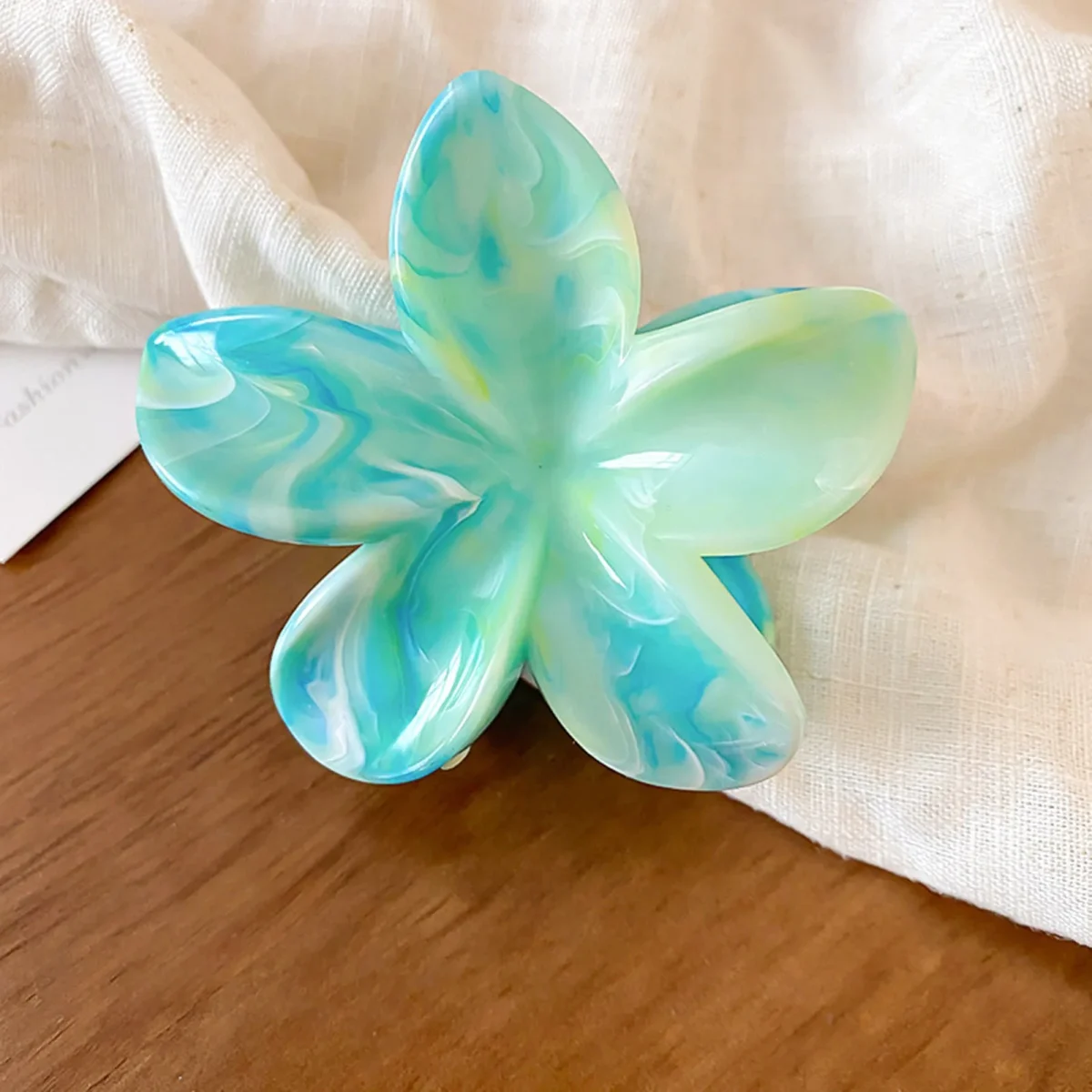 Girls Trendy Hair Clip Cream Color Frangipani Hairpin Sweet Vacation Shark Clips Fashion Bridal Hair Jewelry Simple Flower Crown - Image 15