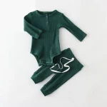 Baby Boy Suits for Spring Summer Cotton Infant Homewear Bodysuit + Pants Newborn Boy Clothes Set - Image 11