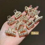 10 Girls' Hair Accessories with Multi-Color Elegant Bangs and Side Hair Claws - Image 7