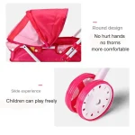 Trendy Plastic + Metal Dolls Pram Iron Support Frame Play Game Kids House Accessories Role Play Baby Stroller Little Girls Boys - Image 6