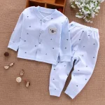 Baby Clothes Underwear r Kids Tops Pants Newborn Pajama Suit Home 100% Cotton Sets Boy Girls Warm Autumn Children's Clothing - Image 7