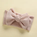 Baby Girl Hair Accessories Baby Headband Newborn Children's Headwear Knit Big Bow Double Layer Kids Hair Band Turban Headdress - Image 13