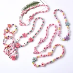 Girl Beads Toys Necklace + Bracelet Unicorn Baby Handmade Necklace Accessories Princess Children Birthday Gifts - Image 4
