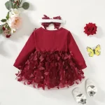 Baby Dresses for Girls Spring Autumn Girl Dress Child Baby Sweet Princess Dress Infant Fashion Girl Mesh Butterfly Newborn Dress - Image 2