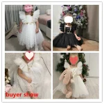 1 Year Baby Girl Birthday Party Dress for Newborn Girls Clothes Polka Dots Costumes Infant Christending Gown Match Bow Headwear - Image 3