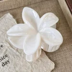 Women's Flower Hair Clips Sweet Cute Kawaii Fashionable Simple Versatile Hair Grabs Popular Egg Floral Hair Accessories Girls - Image 2