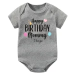 Happy Birthday Mommy I Love You Baby Bodysuit Clothes Newborn Boys Girls Jumpsuit Infant Mommy's Birthday Outfit Best Gifts - Image 10