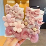 10 Pcs/Set New Baby Girl Cute Colors Flower Hair Bands Ponytail Holder children Soft Scrunchies Rubber Kids Hair Accessories - Image 10