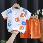 Kids Clothes Set Baby Boy/Girl T-Shirt + Shorts Summer Clothing Cotton Cartoon Casual Boys Tracksuit Children Baby Clothes Set - Image 9