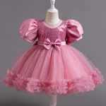 Baby Girl Dress for 1-5Y Baby Girls Princess Dress New Mesh Dress Toddler Birthday Party Costume Elegant Girls Children's Clothe - Image 9