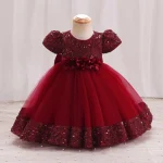 Toddler Girls 1st Birthday Clothes Bow Cute Baby Baptism Gown Kids Wedding Party Elegant Princess Vestidos Christmas Costume - Image 11