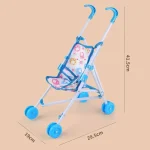 Trendy Interactive Dolls Pram Plastic Pretend Play Toys Doll Handcart Stable Doll Accessories for Boys Girls Babies - Image 6