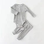 Baby Boy Suits for Spring Summer Cotton Infant Homewear Bodysuit + Pants Newborn Boy Clothes Set - Image 4