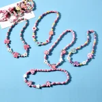 Girl Beads Toys Necklace + Bracelet Unicorn Baby Handmade Necklace Accessories Princess Children Birthday Gifts - Image 2