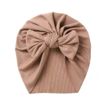 Baby Accessories For Newborn Toddler Kids Baby Girl Boy Turban Cotton Beanie Hat Winter Cap Knot Solid Soft Hospital Caps - Image 6