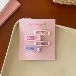4pcs/set Cute Colorful Geometric Mini Hair Clips For Girls Sweet Hair Ornament Hairpins Barrettes Kids Lovely Hair Accessories - Image 8