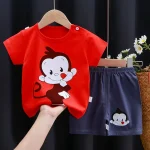 Kids Clothes Set Baby Boy/Girl T-Shirt + Shorts Summer Clothing Cotton Cartoon Casual Boys Tracksuit Children Baby Clothes Set - Image 15