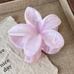 Women's Flower Hair Clips Sweet Cute Kawaii Fashionable Simple Versatile Hair Grabs Popular Egg Floral Hair Accessories Girls - Image 3
