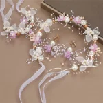Sweet Performance Hair Accessories For Women Girls Elegant Headwear Kids Fairy Pearl Flower Hair Hoop Wedding Headbands Gifts - Image 15