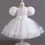 Baby Girl Dress for 1-5Y Baby Girls Princess Dress New Mesh Dress Toddler Birthday Party Costume Elegant Girls Children's Clothe - Image 11