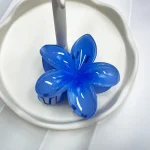 Girls Trendy Hair Clip Cream Color Frangipani Hairpin Sweet Vacation Shark Clips Fashion Bridal Hair Jewelry Simple Flower Crown - Image 12