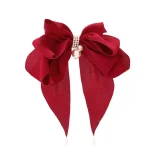 Fashion Girls Women Hair Accessories Headdress Big Bow Ponytail Clips Ribbon Bowknot - Image 4
