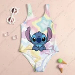 24 New Baby Swimsuit Girl 2024 Stitch Children Women Swimwear Beach Swimsuit Kids 4-14 Years Old Sell Like Hot Cakes Girls' Girl - Image 3