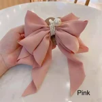 Fashion Girls Women Hair Accessories Headdress Big Bow Ponytail Clips Ribbon Bowknot - Image 8