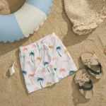 ma&baby 6M-4Y Infant Toddler Kid Baby Boy Swimsuit Animal Shell Coconut Tree Print Shorts Children Beachwear Bathing Suit - Image 6