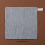 5PC Baby Towel New Born Items Stuff Muslin Squares Infant Newborn Hand Bath Shower Face Towels Soft Cotton Gauze Baby Washcloth - Image 4