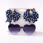 Fashion Baby Hair Glasses Accessories Set Nylon Bows Headband for Newborn Girl Lovely Hairclips Babe Sunglasses Headwear Sets - Image 12