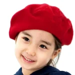 Fashion Baby Beret Hat for Girls Wool Vintage Children Beanies Cap Kids Painter Hats Toddler Candy Color Hair Accessories - Image 4