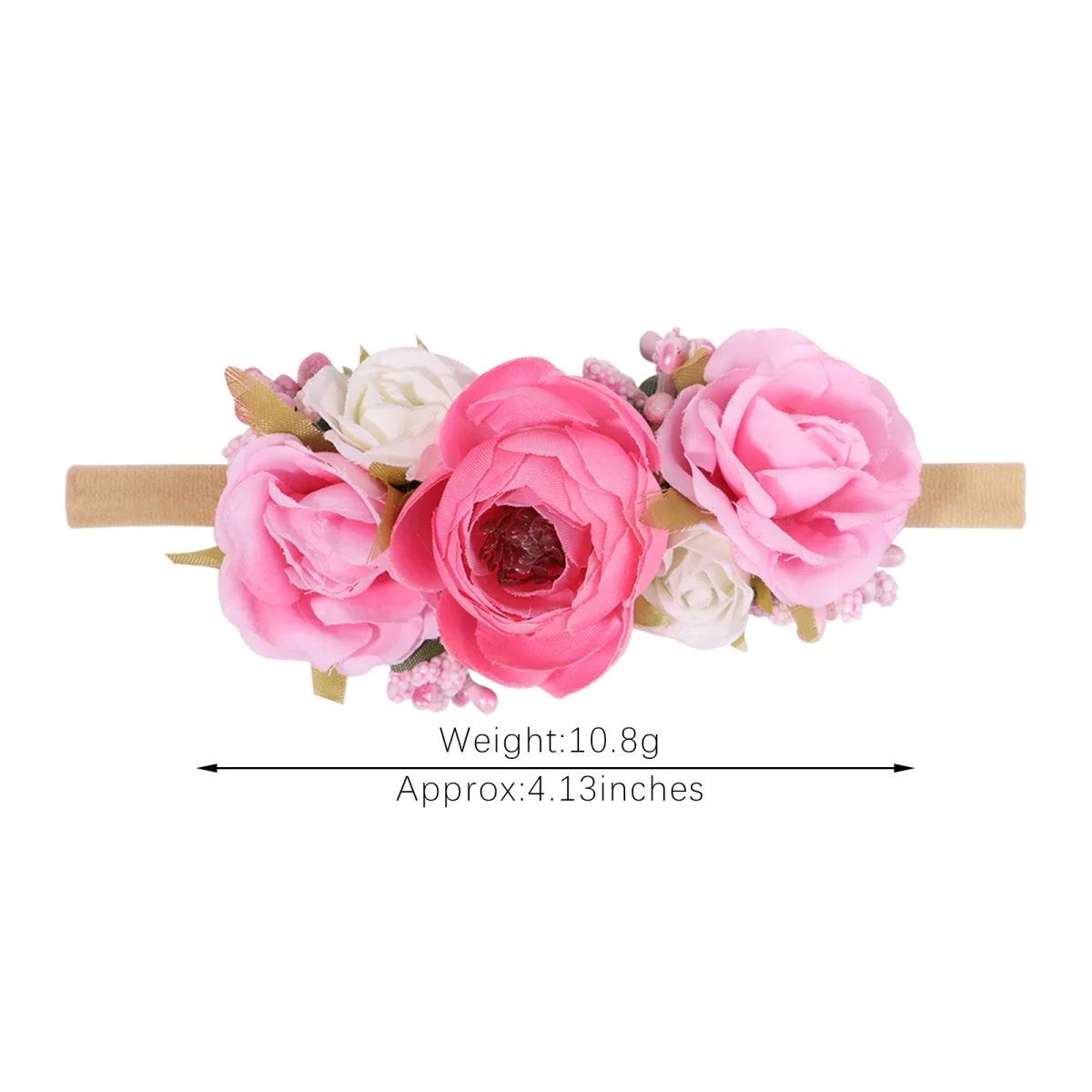 Baby Girl Headband Cute Flower Elastic Hair Band Newborn Head Toddler Headband Headwear Baby Hair Accessories Christmas Gifts - Image 3