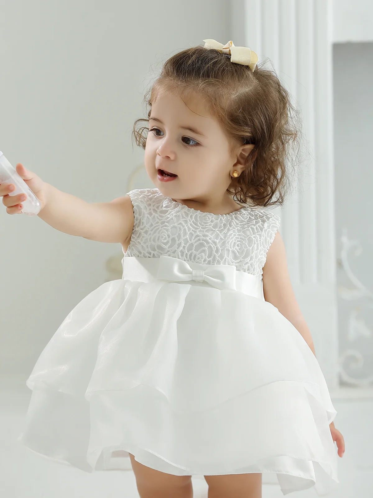 Clothes for Baby Girl 1 Year Baby Girl Christening Gift Dress Newborn Christening Dresses for Girls Christening White Clothes - Image 3