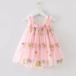 Baby Girl Clothes for Birthday Party 1-5Y Toddler Flower Elegant Luxury Dresses New 3D Butterfly Baby Dress Summer Sweet Outfits - Image 8