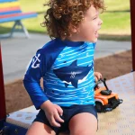 2025 New Boy Girl Swimwear Swim Suits Sun Protective Long Sleeve Children Swimsuits Children's Bathing Suit  Kids Swimming Suits - Image 4