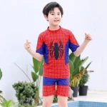 Toddler Baby Boys Swimwear Avengers Spiderman Swimsuit Kids Float Bathing Child Surfing Suit Cartoon Beach Wear With Hat Goggles - Image 6