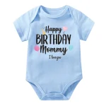 Happy Birthday Mommy I Love You Baby Bodysuit Clothes Newborn Boys Girls Jumpsuit Infant Mommy's Birthday Outfit Best Gifts - Image 3