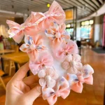 10Pcs/Set Cute Bows Baby Hairclips Lace Flower Children Girls Hairpins Hairdresses Baby BB Clip Gifts - Image 6