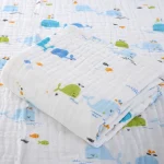Cotton Baby Bath Towel Boys Girls Towel Blanket For Newborn Baby Bathrobe 4 Layers Gauze Washcloth Infant Swaddle - Image 18