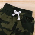 Newborn Baby Boy Summer Clothes Set Letters Short Sleeve Romper +Camouflage Pants+Hat 3pcs Outfits for Toddler Boy 0-18 Months - Image 4