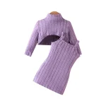 Newborn Baby Girls Clothes Set 6Months-3Years old Long Sleeve Striped Top and Suspenders Skirt Princess Dresses For Kids Girl - Image 9