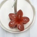 Girls Trendy Hair Clip Cream Color Frangipani Hairpin Sweet Vacation Shark Clips Fashion Bridal Hair Jewelry Simple Flower Crown - Image 10