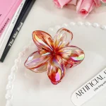 Girls Trendy Hair Clip Cream Color Frangipani Hairpin Sweet Vacation Shark Clips Fashion Bridal Hair Jewelry Simple Flower Crown - Image 14