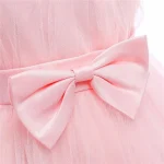 Baby Girls Birthday Dress For 1 2 Year Newborn Baptism Pink Clothes Toddler Kid One Shoulder Elegant Christening Party Tutu Gown - Image 5