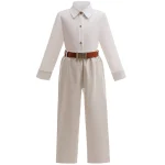 Baby Boy Formal Clothes Set White Gentleman Boys Jacket+Shirt+Pant 3PCS Infant Toddler Child Clothes Suit Baby Clothes 3-12Y - Image 4