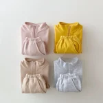 Baby Boy Girl Clothes Set Infant Kids Cotton Tops Jacket Pants Suit Toddler Boys Sweatshirt Trousers Clothing 2pcs/set Tracksuit - Image 5